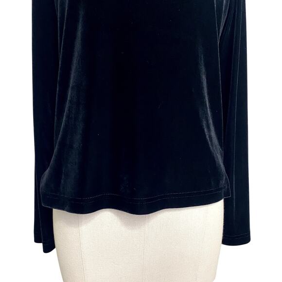 Vintage Sno Skins Chic Velvet 90's Grunge Gothic Minimalist Turtle Neck - Picture 3 of 16